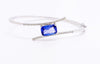 SUSPENDED TANZANITE AND  DIAMOND BANGLE AD NO. 2658
