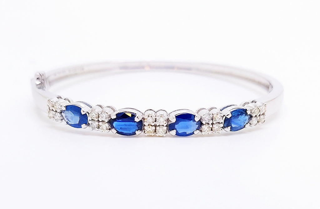 BLUE SAPPHIRE  & DIAMOND BANGLE AD NO. 2659