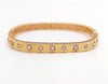 PRINCESS 18 K ROSE GOLD SATIN FINISH BANGLE AD NO 2648