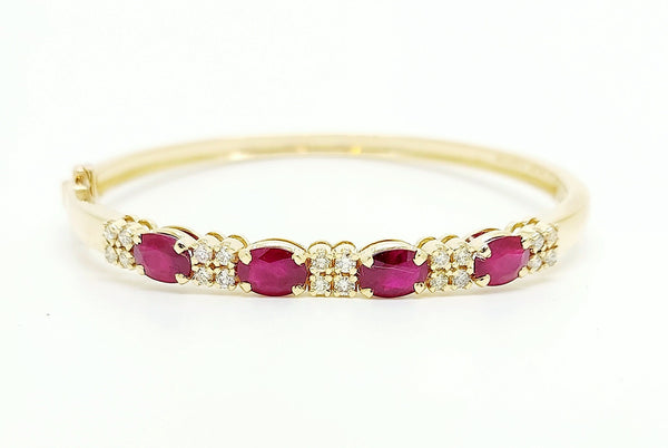 RUBY & DIAMOND BANGLE AD NO. 2661