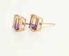 AMETRINE STUD EMD CUT IN 14K ROSE GOLD