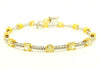 YELLOW AND WHITE DIAMOND HOT-CAKE BRACELET