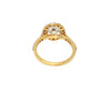 Halo Lab Grown Diamond Engagement Ring in 14k Yellow Gold AD NO: 4016