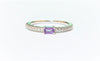 Petite Stacking  Ring in 14k White Gold ( price for single ring)