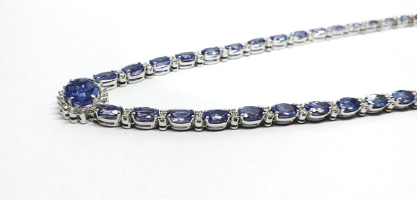 TANZANITE AND DIAMOND QUEEN NECKLACE AD NO 1879