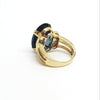Ring with Hampton Blue Topaz and Diamonds