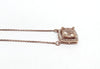 Cushion Cut Morganite and Diamond Pendant AD NO: 2068
