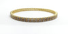 Gold Bead and  Diamond Bangle in 14k Yellow Gold (1.49 ct. tw.) AD NO 2108