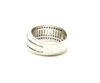 Wide Straight Baguette Diamond Band with Beat-Set Diamond channels
