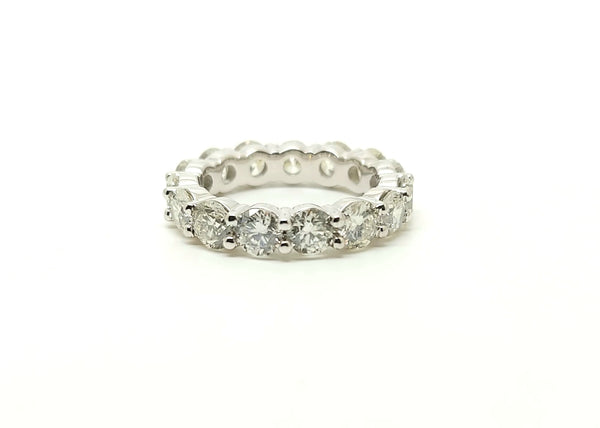 Floating Diamond Eternity Ring in 14k White Gold