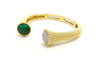 Diamond and Malachite Model Bracelet
