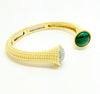 Diamond and Malachite Model Bracelet