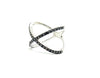 Pave Black Diamond Crossover Fashion Ring