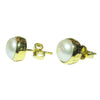 Hammered Pearl Studs