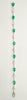 Alternating Size Emerald and Diamond Bracelet in 14k White Gold AD.NO-2023
