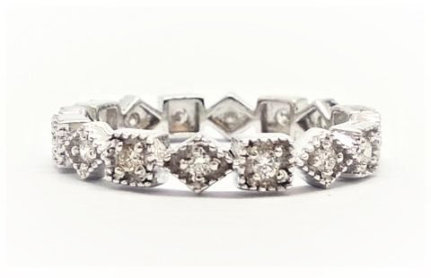 CLASSIC DIAMOND ETERNITY RING(0.32CT.TW) AD NO.-2051