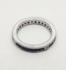 Seamless Sapphire Emerald-Cut and Diamond  Eternity Band RNG-164