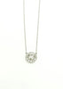 Halo Diamond Pendant in 14k White Gold AD NO. 2350