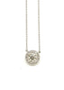 Halo Diamond Pendant in 14k White Gold AD NO. 2350