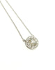 Halo Diamond Pendant in 14k White Gold AD NO. 2350