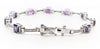 AMETHYST AND DIAMOND HOT-CAKE BRACELET