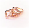 Marquise Diamond Ring with Curved Diamond Guard in 14k Rose Gold (3.64 ct.tw.)