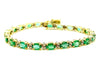 EMERALD AND DIAMOND TENNIS BRACELET AD NO.2853