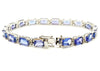 Extraordinary Collection: Tanzanite And Diamond  Bracelet In 14k White Gold AD NO: 2579