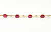 Ruby And Diamond Bar Bracelet In 14k Yellow Gold Ad No: 2400