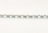 AQUAMARINE AND DIAMOND TENNIS BRACELET AD NO.2751