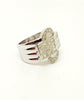 VINTAGE DIAMOND RING 18K WHITE GOLD