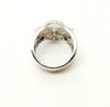 VINTAGE DIAMOND RING 18K WHITE GOLD