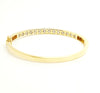 Diamond Bar Bangle in 14K Yellow Gold