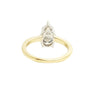 Classic Simple Solitaire Ring in 14k White & Yellow  Gold