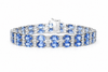 DOUBLE ROW BLUE SAPPHIRE & DIAMOND BRACELET AD NO. 4161