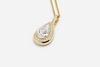 Gold and Lab Grown Diamonds Enhancer Drop Pendant