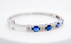 BLUE SAPPHIRE  & DIAMOND BANGLE AD NO. 2659
