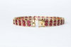 Ruby And Diamond Double Row Bracelet Ad No. 4164