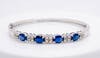 BLUE SAPPHIRE  & DIAMOND BANGLE AD NO. 2659