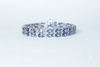 DOUBLE ROW BLUE SAPPHIRE & DIAMOND BRACELET AD NO. 4161