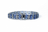 DOUBLE ROW BLUE SAPPHIRE & DIAMOND BRACELET AD NO. 4161