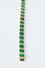 DOUBLE ROW EMERALD & DIAMOND BRACELET AD NO. 4162