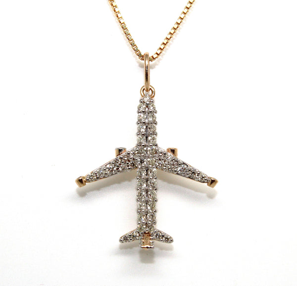 Diamond Airplane  Pendant Ad No. 3076