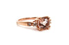 Cushion Cut Morganite and Diamond Ring Ad No. 2410