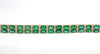 Two Row Emerald and Diamond Tennis Bracelet in 14K Yellow Gold Ad No. 4036