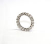 Asscher Cut Lab Grown Diamond Eternity Ring In White gold AD No. 4050