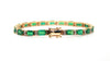 Emerald and Diamond Bracelet in 14k Yellow Gold AD NO: 4035