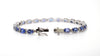 Oval Tanzanite and Diamond Tennis Bracelet in 14k White Gold AD No: 2895