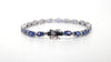 Oval Tanzanite and Diamond Tennis Bracelet in 14k White Gold AD No: 2895