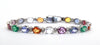 Multi-Precious Gemstone and Diamond Alternating Bracelet AD No. 4102